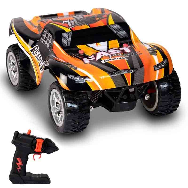 Kipa Off Roader HIGH Speed Drifting Car 15 KMH High Speed 1:18 Scale Rowdy Rodie Racing Car Toy Orange Color for Kids