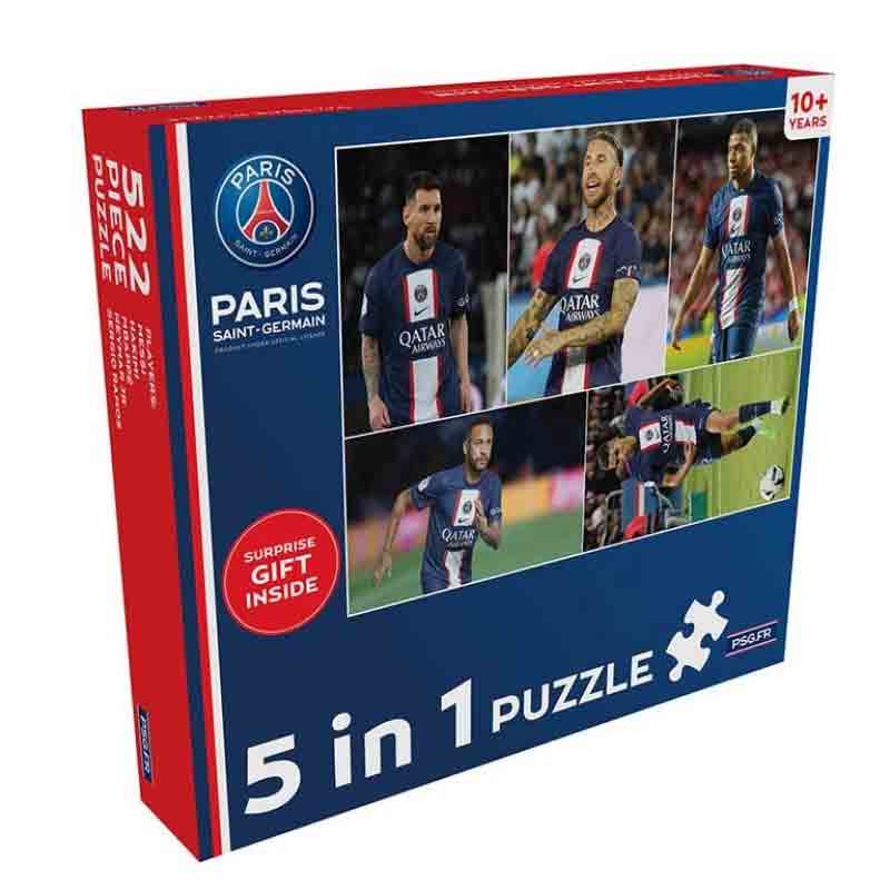 Paris Saint Germain 5 in 1 Jigsaw Puzzles Games Educational & Creative Learning Toys for Kids