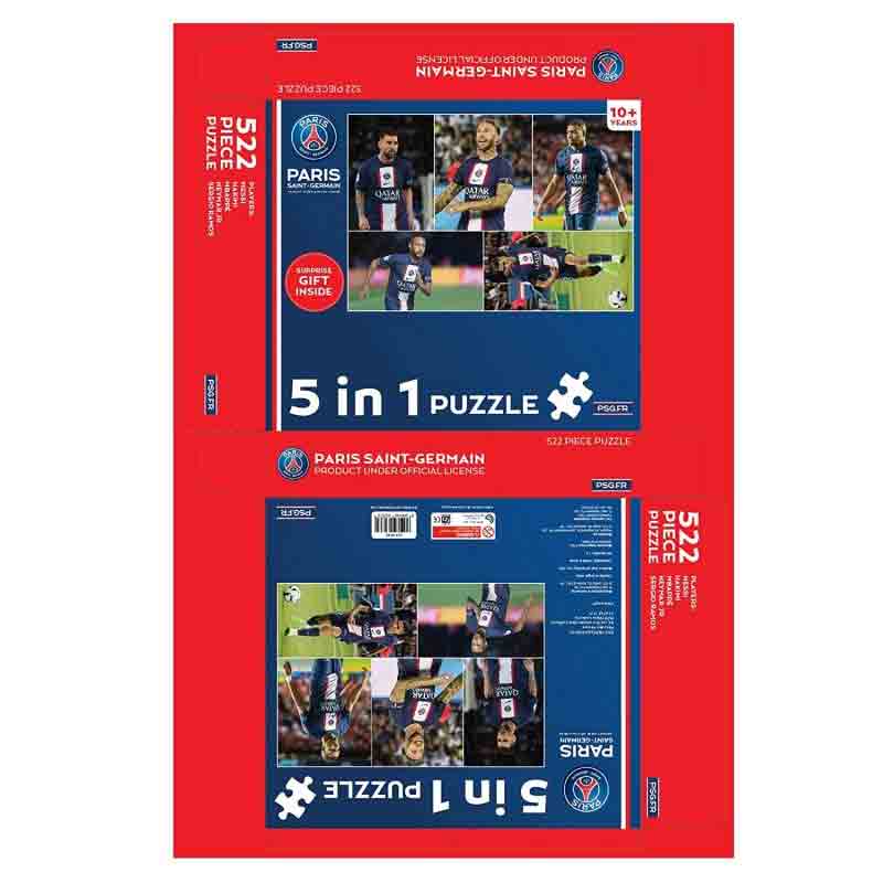 Paris Saint Germain 5 in 1 Jigsaw Puzzles Games Educational & Creative Learning Toys for Kids