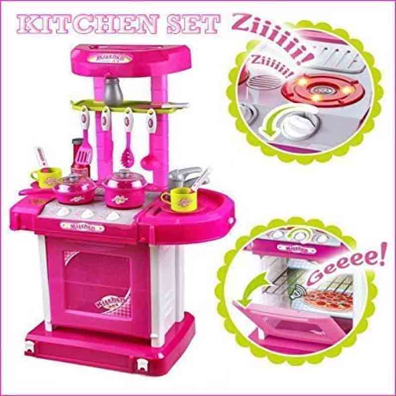 Portable toy kitchen set online