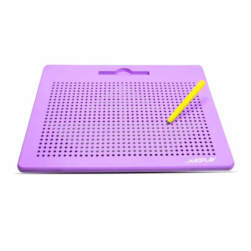 Kipa 782 Magnetic Balls Drawing Slate Board Educational Toy Sketch Pad Draw Freely Doodle Pad Biggest in Size with High Class Plastic Purple Color for Kids