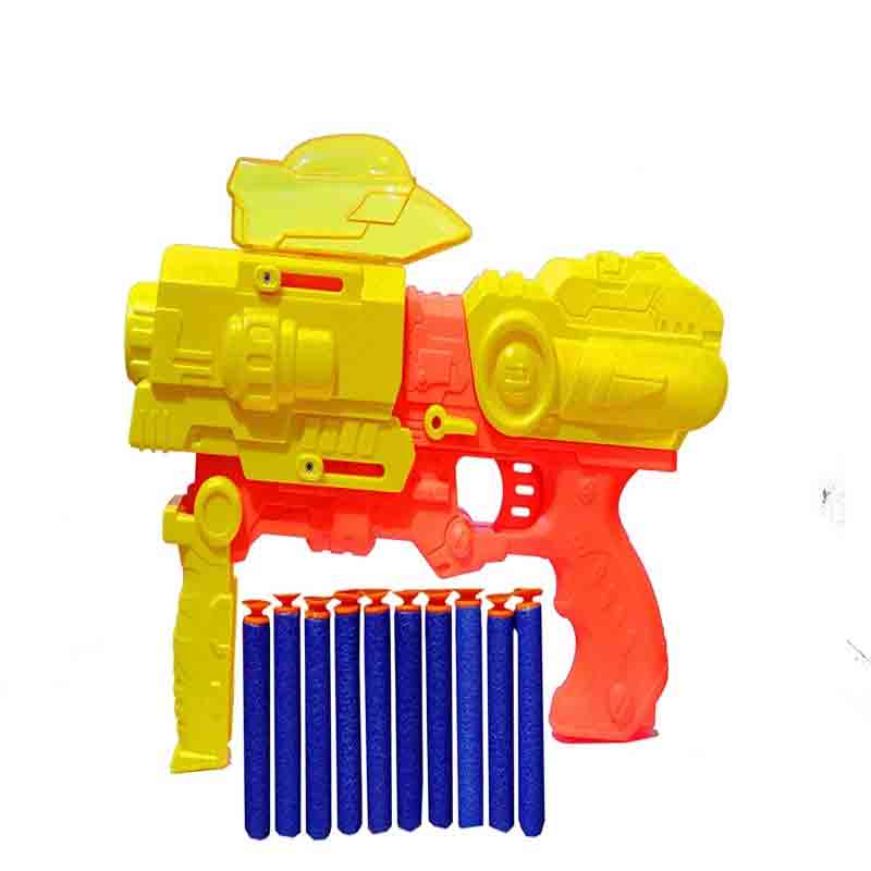 Street Fighter 2 in 1 Water Crystal Bombs and Soft Bullets Guns & Darts Gun Toy with 10 Soft Bullets for Kids Boys & Girls