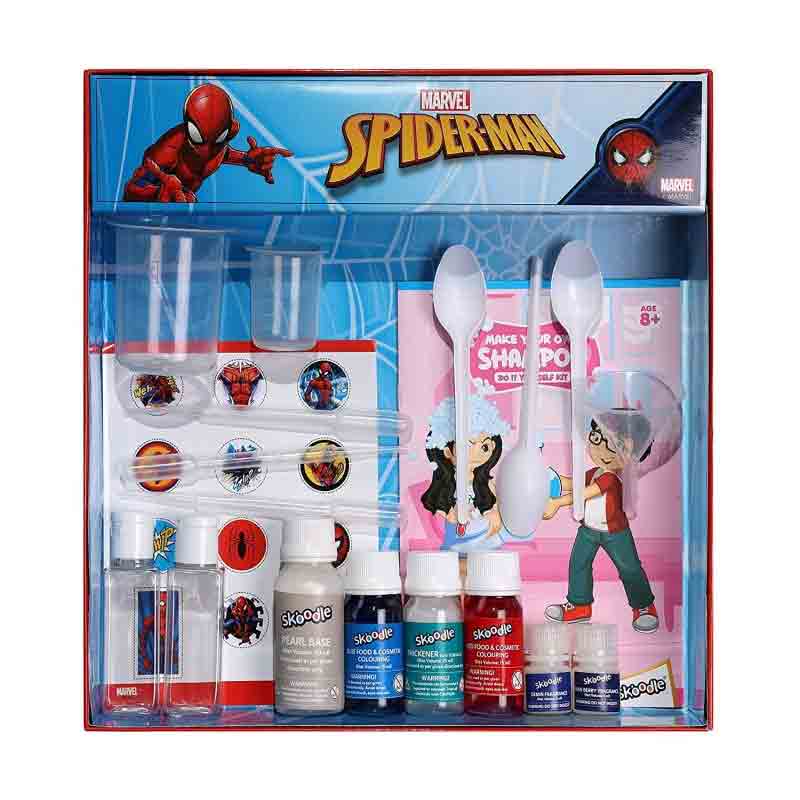 Marvel Spiderman Make Your Own Shampoo Learning & Educational DIY Activity Toy Kit for Kids Age 6+ Years