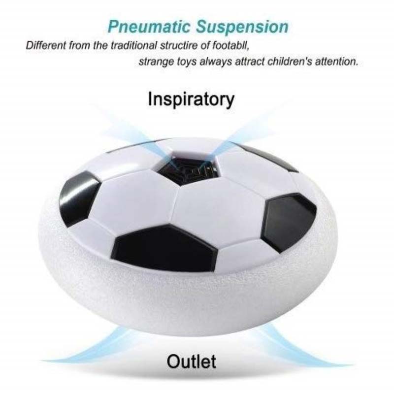 Kipa Hover Football Soccer Air Football Floating Hover Ball Pro Original Made in India Indoor Fun Toy Black Color for Kids