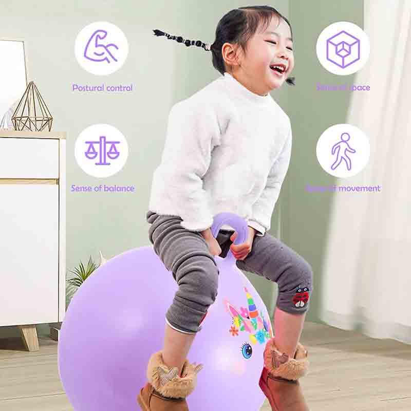 Inflatable Jumping Hopping Bouncy Rubber Ball  55 CM Bounce Rubber Hop Jump Bouncy Jumping Ball for Kids Children Boys & Girls Assorted