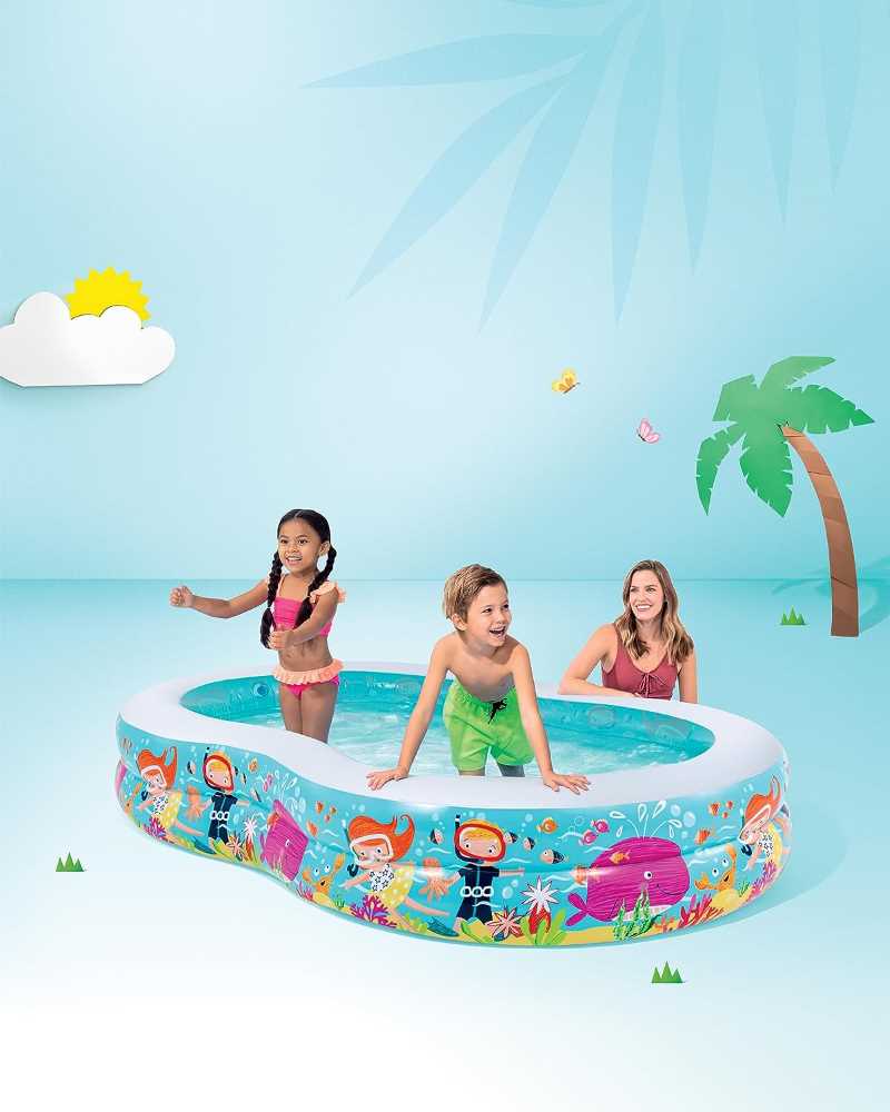 Intex Swim Center Paradise Seaside Pool, Multi Color