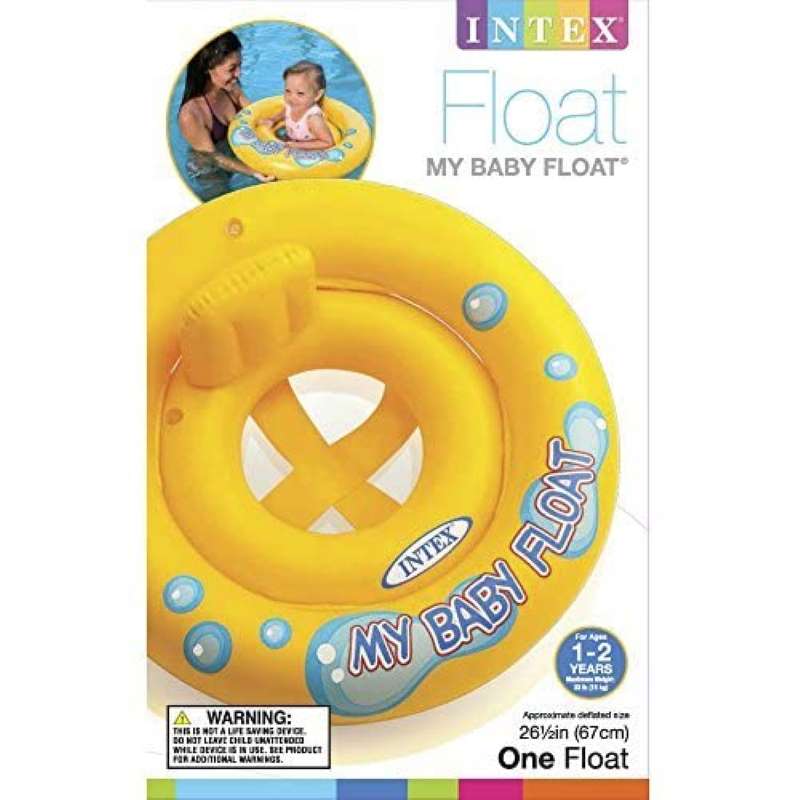 Intex Leg Holes & Saddle Style Seat Baby Float Swimming Aid Swim Seat for Baby Aged 6 Month - 1 Years