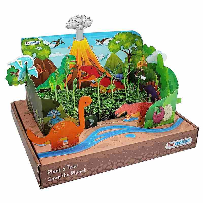 Funvention Garden Drip Irrigation & Jurassic Garden Sprinkler Irrigation DIY STEM Learning Kit for Kids 4-12 Years