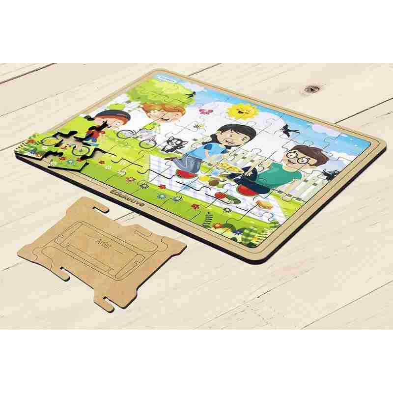 Eduketive Puzzle Decor The Family Decorative 40 Pieces Jigsaw Puzzle with Stand Kids Age 3-9 Years