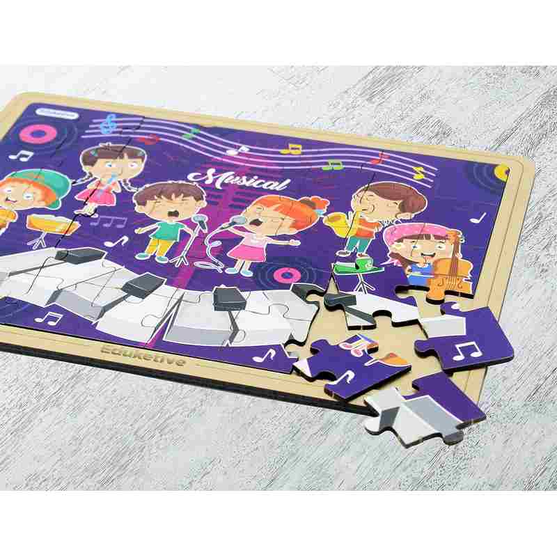 Eduketive Puzzle Decor The Musical Decorative 40 Pieces Jigsaw Puzzle with Stand Kids Age 3-9 Years Preschool