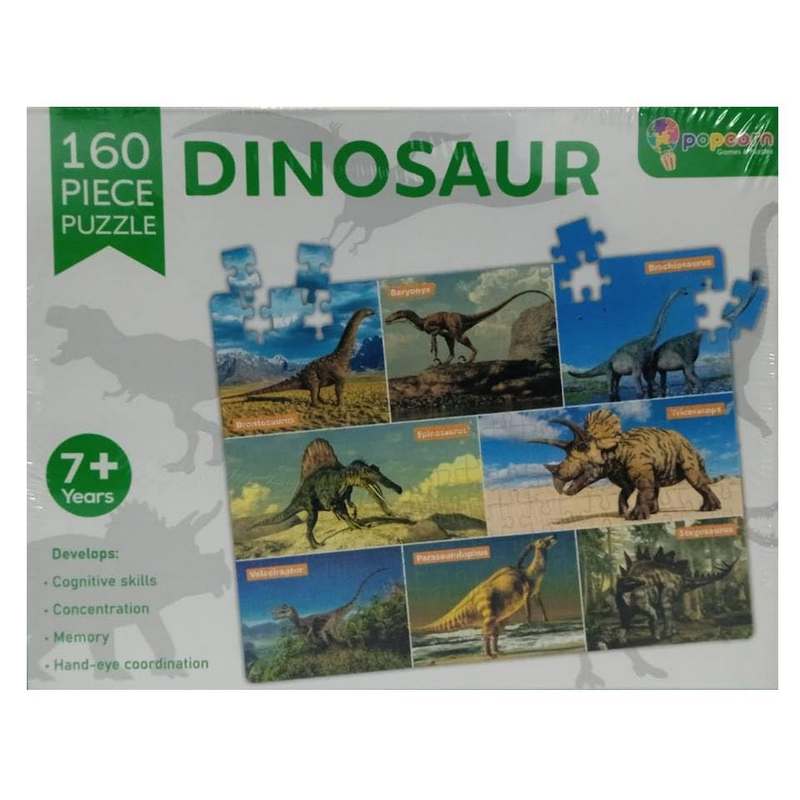 Braintastic Dinosaur Learning & Educational 160 Pcs Jigsaw Puzzle Toys for Kids 7-12 Years