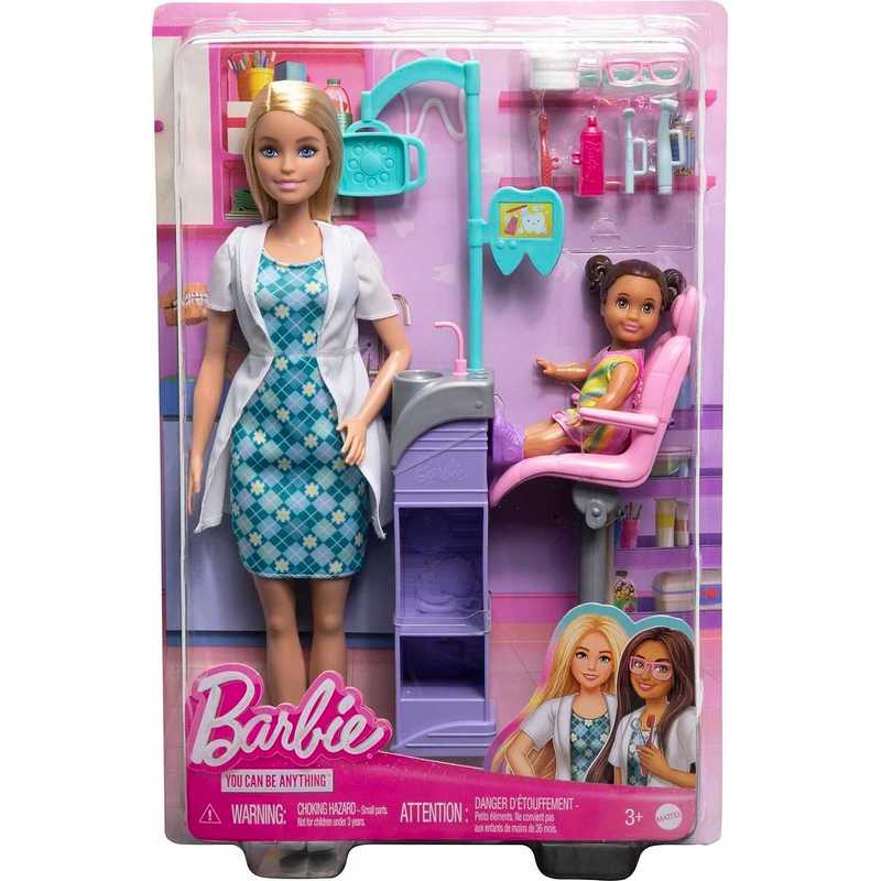 Barbie® Careers Dentist Doll and Playset with Accessories, Medical Doctor Set, Toys for 3-12 Years Girls