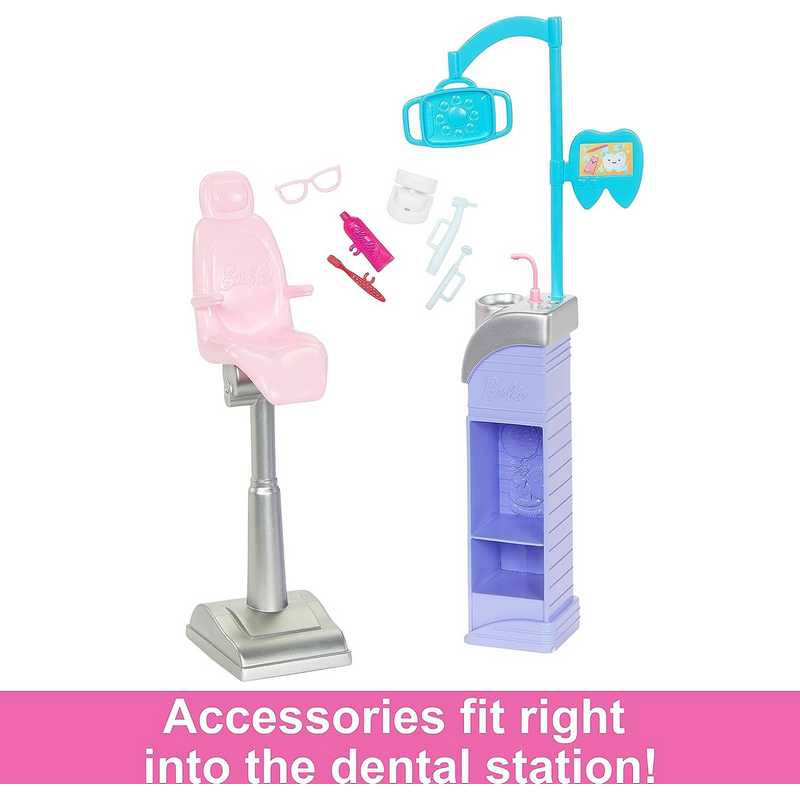 Barbie® Careers Dentist Doll and Playset with Accessories, Medical Doctor Set, Toys for 3-12 Years Girls