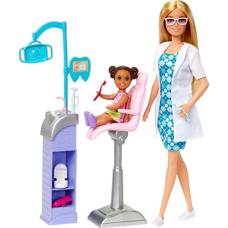 Barbie® Careers Dentist Doll and Playset with Accessories, Medical Doctor Set, Toys for 3-12 Years Girls