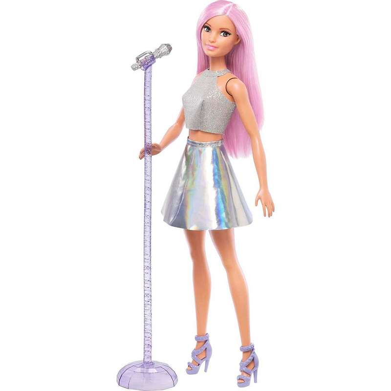 Barbie Career Doll, Pop Star Doll, Multi color for Kids Girls 3-12 Years