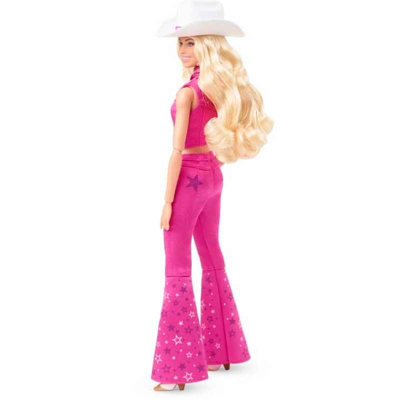 Barbie™ The Movie Doll, Margot Robbie as, Collectible Doll Wearing Pink Western Outfit with Cowboy Hat For Kids Girls 3-12 Years