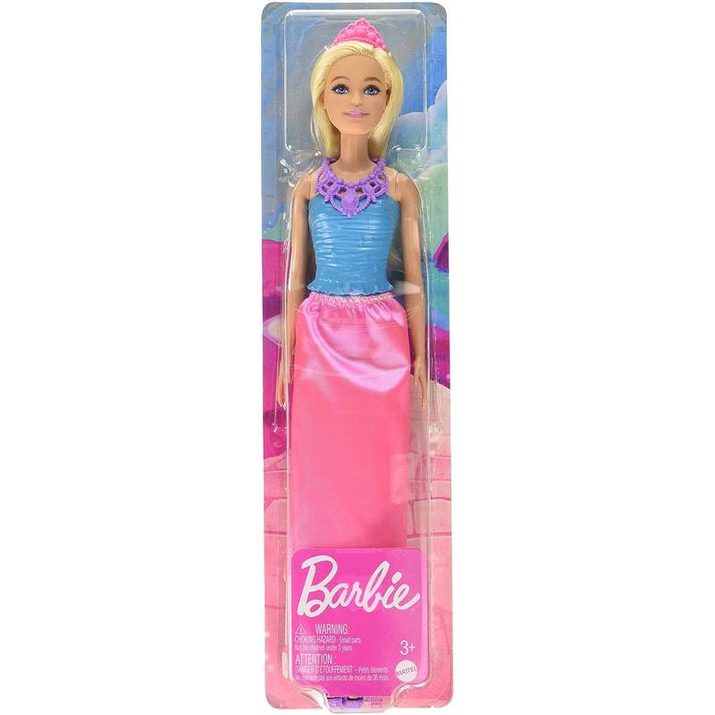 Barbie Dreamtopia Princess Doll (Blonde), Wearing Pink Skirt, Shoes and Tiara, Toy for Kids Girls 3-12 Years