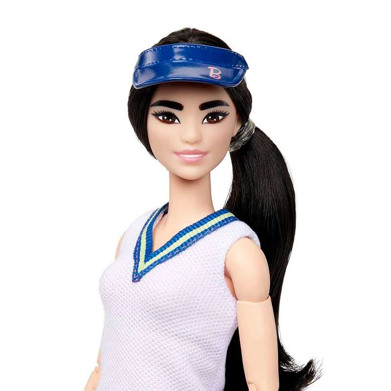 Barbie Doll & Accessories, Career Tennis Player Doll with Racket and Ball For Kids 3-12 Years