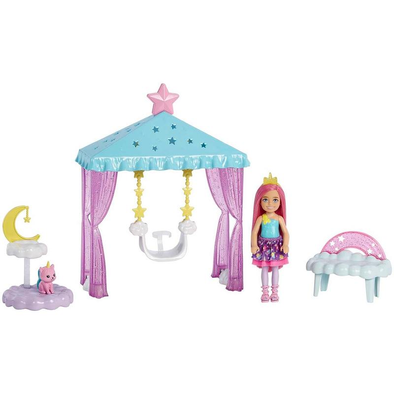 Barbie chelsea carousel swing online