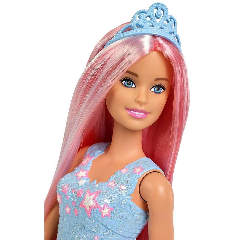 Barbie Princess Doll hairstylists' dream with extra-long, fantasy-colored hair for Kids Girls 3-12 Years