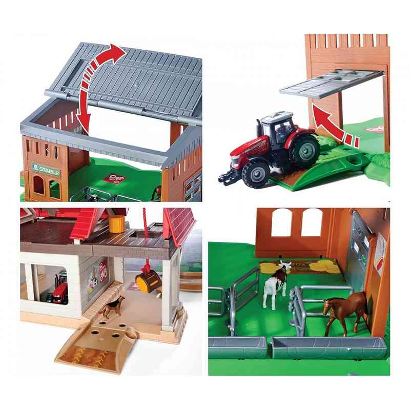 Majorette Creatix Farm Feature-Packed Toy Farm With Barn- Toy Tractor|Animals And Accessories For Kids 3-12 Years