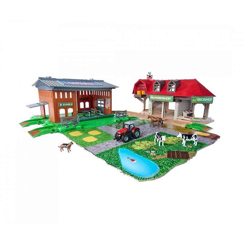 Majorette Creatix Farm Feature-Packed Toy Farm With Barn- Toy Tractor|Animals And Accessories For Kids 3-12 Years