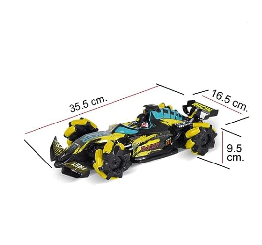 Stunt Drift Remote Control Smoke Car with LED Lights High Speed Racer RC Car 25 KM/H 2.4Ghz 360° Rotation Fast Stunt Toy Car for Kids