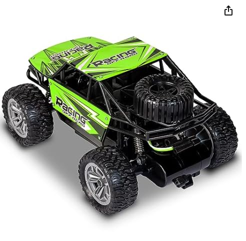 Remote Control Dirt Tracker HIGH Speed Drifting RC Car 15 KMH High Speed 1:18 Scale 4Wd Racing Car for Kids Green