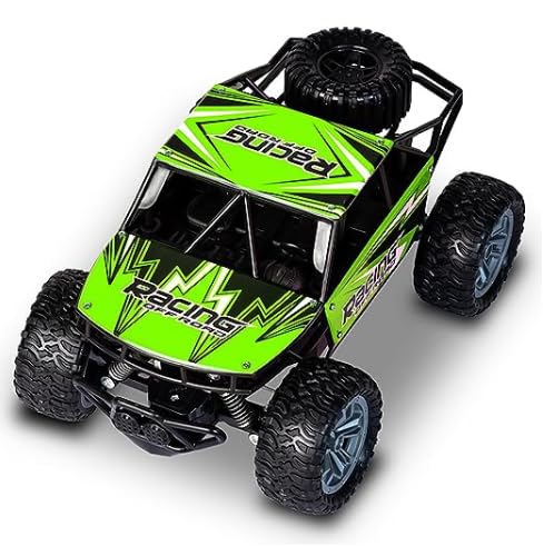 Remote Control Dirt Tracker HIGH Speed Drifting RC Car 15 KMH High Speed 1:18 Scale 4Wd Racing Car for Kids Green